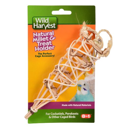 Wild Harvest P84138 Natural Millet and Treat Holder for Cockatiels