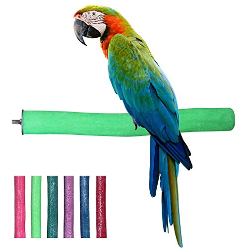 Bird Perch Roughsurfaced Nature Wood Stand Toy Branch For Parrots By